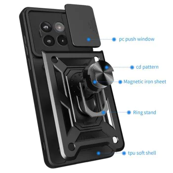 Калъф за телефон OnePlus 13R – Techsuit CamShield Series – черен