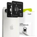 Ringke - Стъкло за рамка на обектива на камерата (2 Броя) - iPhone 16e - Черен