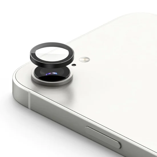 Ringke - Стъкло за рамка на обектива на камерата (2 Броя) - iPhone 16e - Черен