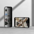 Ringke - Easy Slide Privacy Tempered Glass (2 Броя) - iPhone 16e - Черен