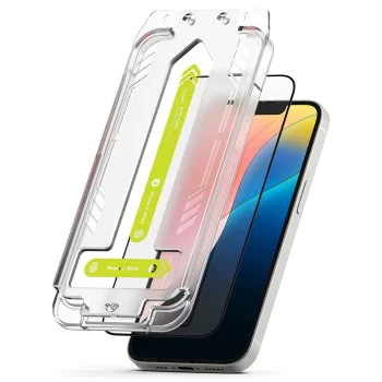Ringke - Easy Slide Tempered Glass (2 Броя) - iPhone 16e - черен