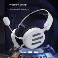 Havit - Геймърски слушалки (H2038U) - с микрофон, 50 мм високоговорител, USB, 2 м - Черни