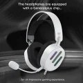 Havit - Геймърски слушалки (H2038U) - с микрофон, 50 мм високоговорител, USB, 2 м - Черни