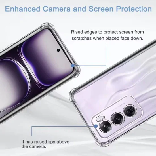 Калъф за телефон Oppo Reno13 Pro – Techsuit Shockproof Clear Silicone – Clear