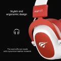 Havit - Геймърски слушалки (H2002d) - Свалящ се микрофон, 53 мм високоговорител, Съвместими с PS4/XBOX, Жак 3.5 мм, 2 м - Лилави