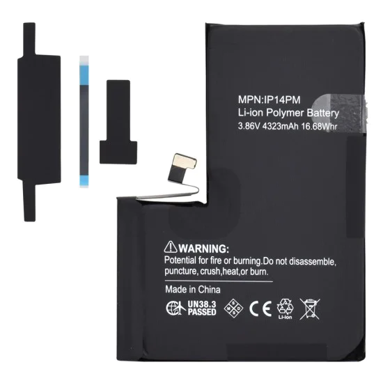 Батерия за iPhone 14 Pro Max, 4323mAh - OEM (20638) - черна