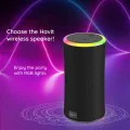 Havit - Безжична тонколона (SK833BT) - Type-C, Bluetooth 5.3, TWS, TF, USB, Hands-Free разговори, RGB светлини, IPX6, 4000mAh - Черна