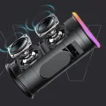 Havit - Безжична тонколона (SK833BT) - Type-C, Bluetooth 5.3, TWS, TF, USB, Hands-Free разговори, RGB светлини, IPX6, 4000mAh - Черна