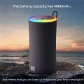 Havit - Безжична тонколона (SK833BT) - Type-C, Bluetooth 5.3, TWS, TF, USB, Hands-Free разговори, RGB светлини, IPX6, 4000mAh - Черна