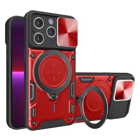 Калъф за iPhone 13 Pro - CamGuard Pro - Червен