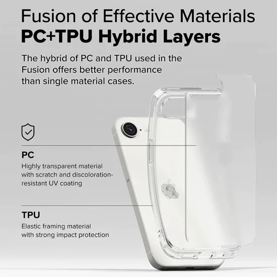 Ringke - Fusion - iPhone 16e - Matte Clear