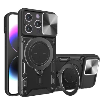 Калъф за iPhone 14 Pro - CamGuard Pro - черен