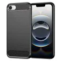 Калъф за iPhone SE 4 2025 - Carbon Silicone - Черен