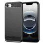 Калъф за iPhone SE 4 2025 - Carbon Silicone - Черен