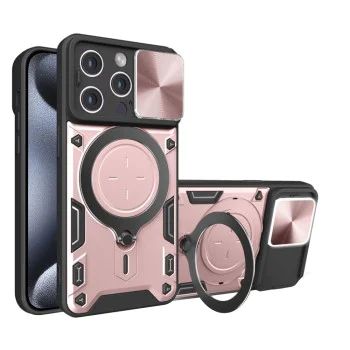 Калъф за iPhone 15 Pro - CamGuard Pro - Rose Gold