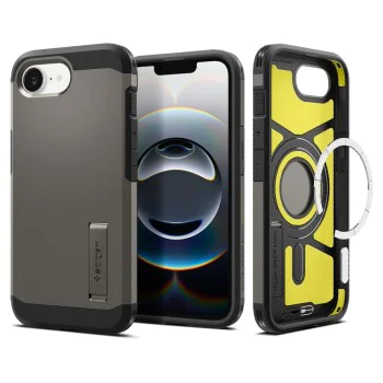 Spigen - Tough Armor MagSafe - iPhone 16e - Gunmetal