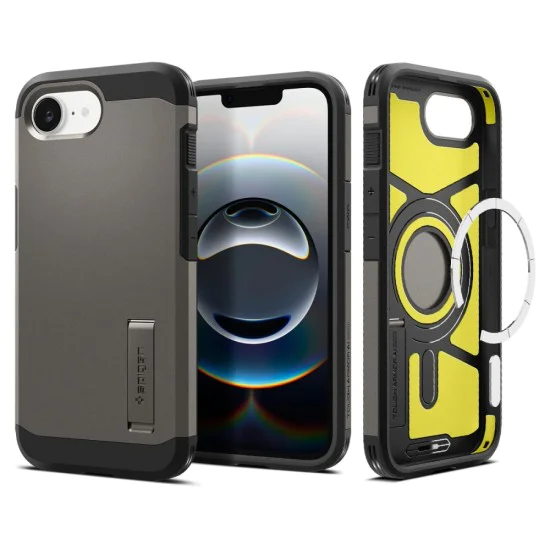 Spigen - Tough Armor MagSafe - iPhone 16e - Gunmetal