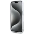 Калъф за iPhone 15 Pro - Karl Lagerfeld - IML MagSafe (KLHMP15LHLSKIH) - Бял метал Karl`s Head
