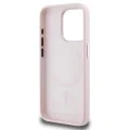 Калъф за iPhone 15 Pro - Karl Lagerfeld - Silicone MagSafe (KLHMP15LSCMKMPCP) - Pink Shadow Metal Initial
