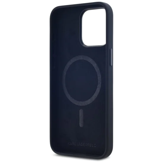 Калъф за iPhone 15 Pro - Karl Lagerfeld - Silicone MagSafe (KLHMP15LSCMKMPCK) - Shadow Metal Initial