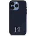 Калъф за iPhone 15 Pro - Karl Lagerfeld - Silicone MagSafe (KLHMP15LSCMKMPCK) - Shadow Metal Initial