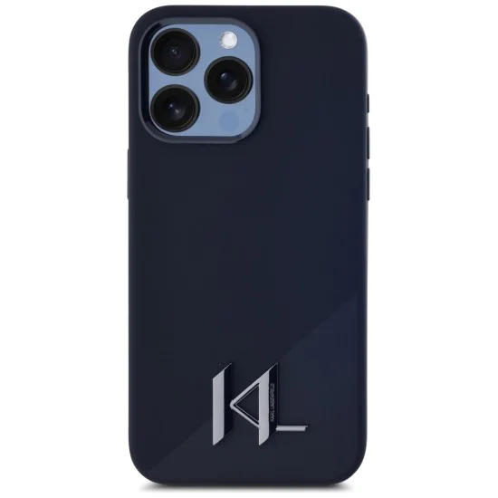Калъф за iPhone 15 Pro - Karl Lagerfeld - Silicone MagSafe (KLHMP15LSCMKMPCK) - Shadow Metal Initial
