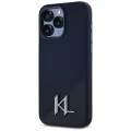 Калъф за iPhone 15 Pro - Karl Lagerfeld - Silicone MagSafe (KLHMP15LSCMKMPCK) - Shadow Metal Initial