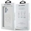 Калъф за iPhone 16 - Karl Lagerfeld - IML Rhinestones (KLHCP16SHKHDCELT) - Karl Head Transparent