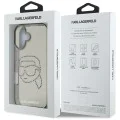 Калъф за iPhone 16 - Karl Lagerfeld - IML Rhinestones (KLHCP16SHKHDCELK) - Karl Head