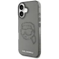 Калъф за iPhone 16 - Karl Lagerfeld - IML Rhinestones (KLHCP16SHKHDCELK) - Karl Head