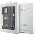 Калъф за iPhone 16 Pro Max - Guess - Hardcase 4G Big Logo with Cord Strap (GUHCP16XP4GMGCRW) - Brown