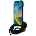 Калъф за iPhone 16 Pro Max - Guess - Hardcase 4G Big Logo with Cord Strap (GUHCP16XP4GMGCRW) - Brown