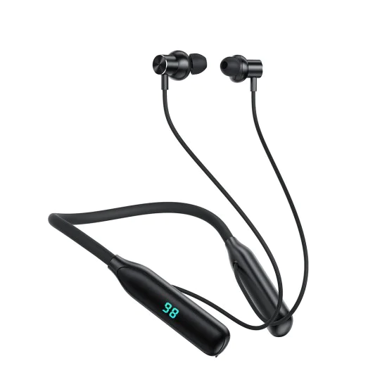 Bluetooth слушалки N4 – Acefast, зад главата, лента за врата, Bluetooth 5.3, IPX4, LED дисплей, 800mAh – черни