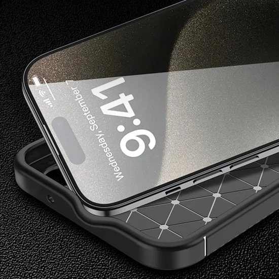 Калъф за телефон OnePlus 13R – Techsuit CarbonFiber – черен