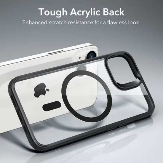 Калъф за iPhone 14 / iPhone 13 - ESR Classic Classic Hybrid HaloLock - Clear Black
