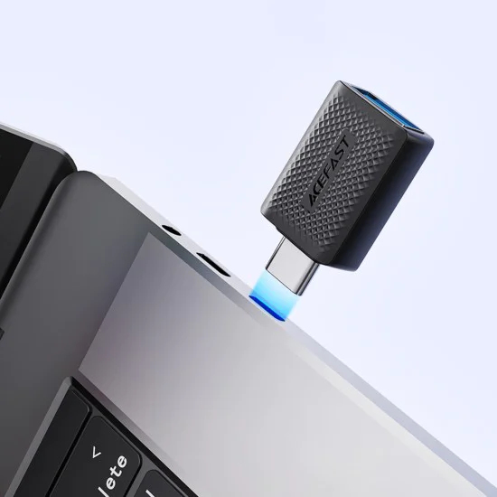 Адаптер J1 – Acefast, Type-C към USB 3.0, 5Gbps, бързо зареждане, предаване на данни – черен