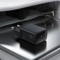 Комплект зарядно за стена A82 – Acefast, с USB-C кабел, Type-C, GaN технология, PD20W – черно