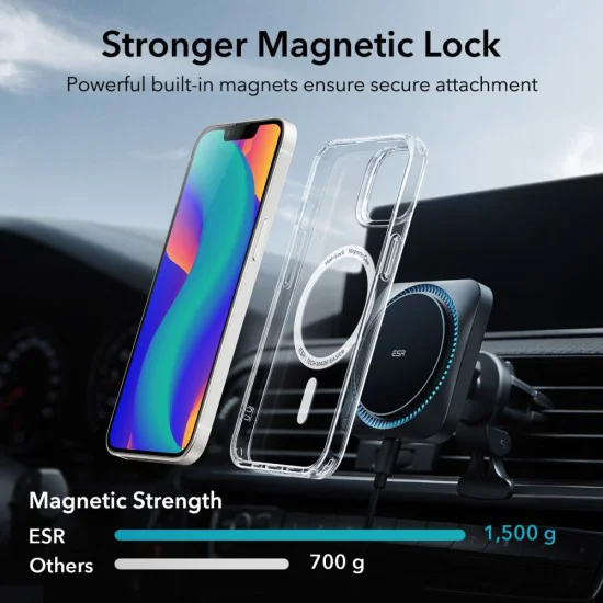 Калъф за iPhone 14 Plus - ESR Classic Classic Hybrid HaloLock - Clear