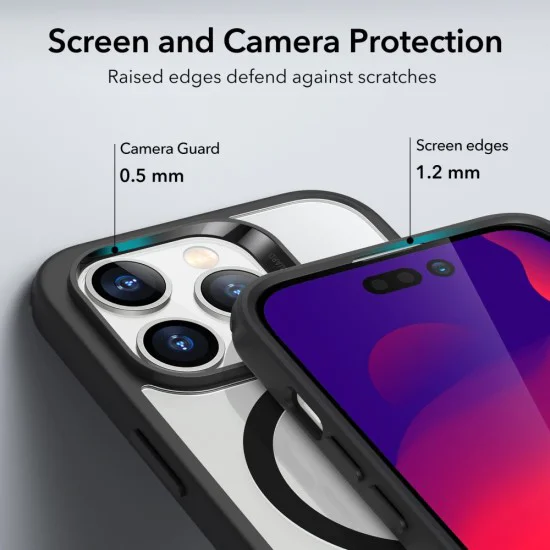 Калъф за iPhone 14 Pro - ESR Classic Classic Hybrid HaloLock - Clear Black