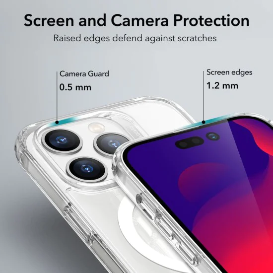 Калъф за iPhone 14 Pro - ESR Classic Classic Hybrid HaloLock - Clear