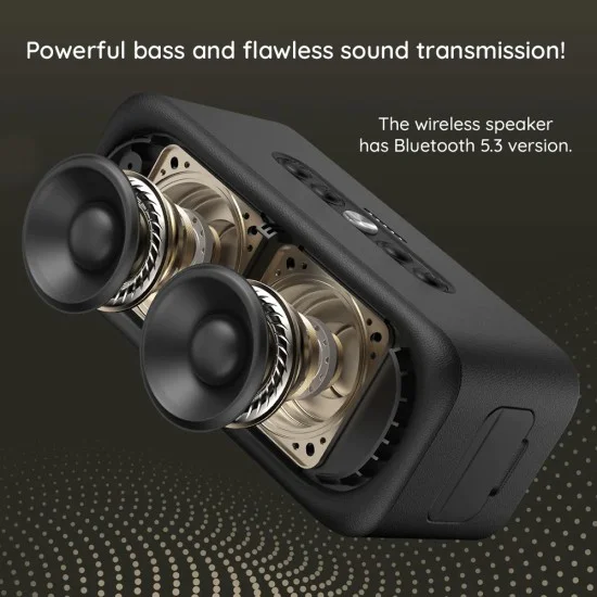 Havit - Безжична тонколона (SK905BT) - Type-C, Bluetooth 5.3, TWS, TF, AUX, Hands-Free разговори, IPX7, 2000mAh - Черна