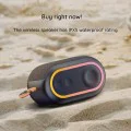 Havit - Безжична тонколона (SK809BT) - USB-C, Bluetooth 5.3, TWS, TF, USB, FM, AUX, Hands-Free разговори, RGB, IPX5, 1200mAh - Черна