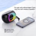 Havit - Безжична тонколона (SK885BT) - Type-C, Bluetooth 5.3, TWS, TF, FM, AUX, USB, Hands-free разговори, 1800mAh - Черна