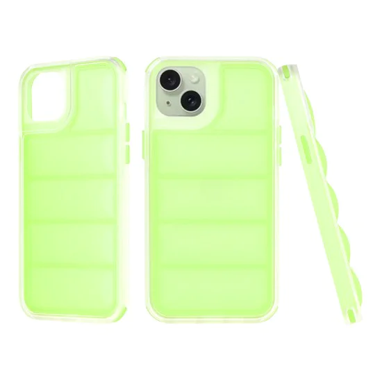 Калъф за iPhone 15 Plus - Wave Shield - Зелен
