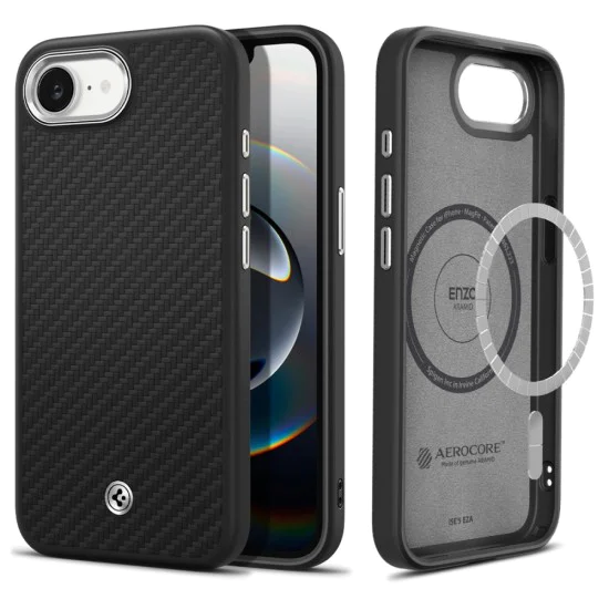 Spigen - Enzo Aramid MagSafe - iPhone 16e - матово черно