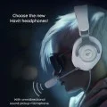 Havit - Геймърски слушалки (H2230U) - с подвижен микрофон, 50 мм високоговорител, USB, 1.8 м - бели