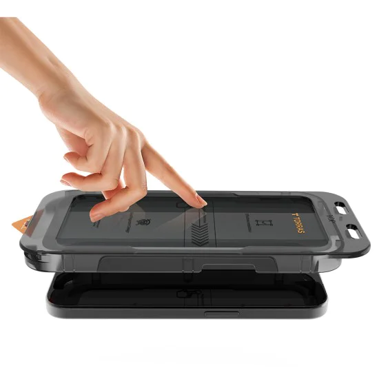 Протектор за iPhone 16 Pro Max - Torras GlassGo Install Master Privacy - Clear