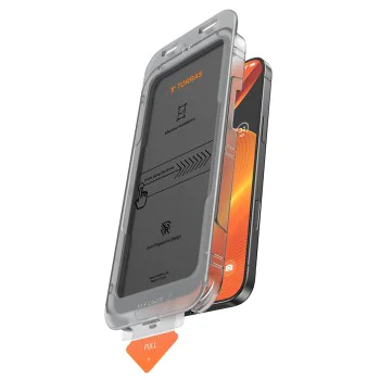 Протектор за iPhone 16 Pro Max - Torras GlassGo Install Master Privacy - Clear
