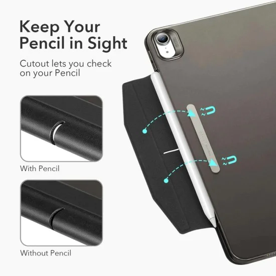 Калъф за iPad Air 4 (2020) / Air 5 (2022) / Air 11 (2024) - ESR Ascend Trifold - Сив