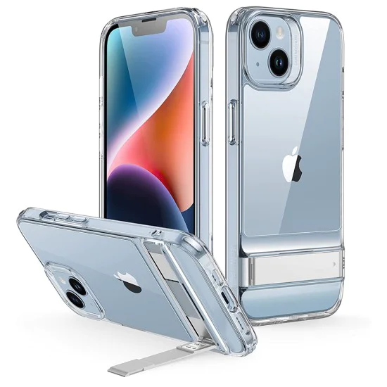 Калъф за iPhone 14 Plus - ESR Air Shield Boost Kickstand - Прозрачен